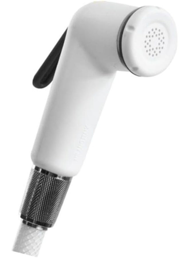 milano Shattaf Set - White Finish| Acrylic Jet Spray For Toilet | Handheld Bidet Sprayer Kit-Sprayer, Sprayer Holder, Hose, Screws | Fits All Standard Shower Hoses | Bathroom Fixtures - Image 1